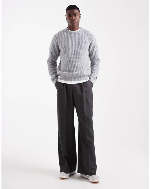 Levi's Gray Presidio Textured Knit Sweater for men