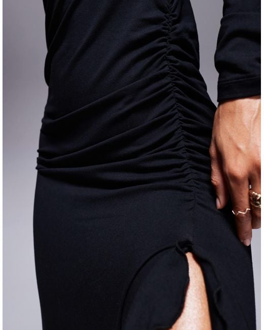 ASOS Blue – langärmliges maxikleid