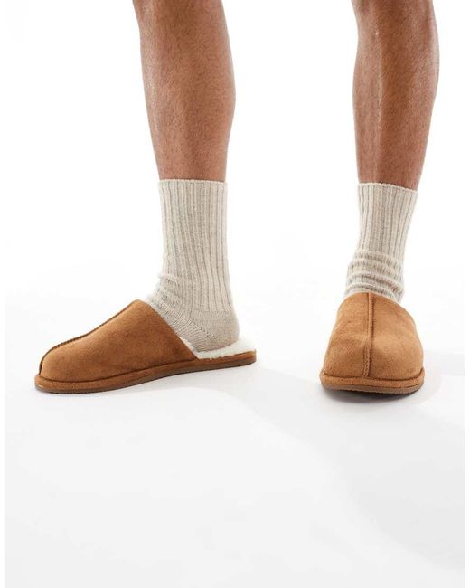 ASOS White Mule Slippers for men