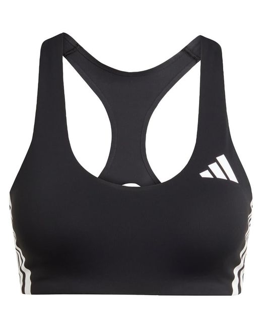 Adidas Blue Adizero Run Medium Support Bra