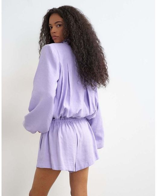 TOPSHOP Purple Co Ord Modal Mini Short