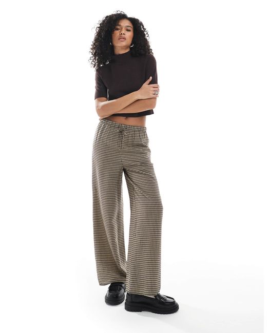 New Look White – karierte hose