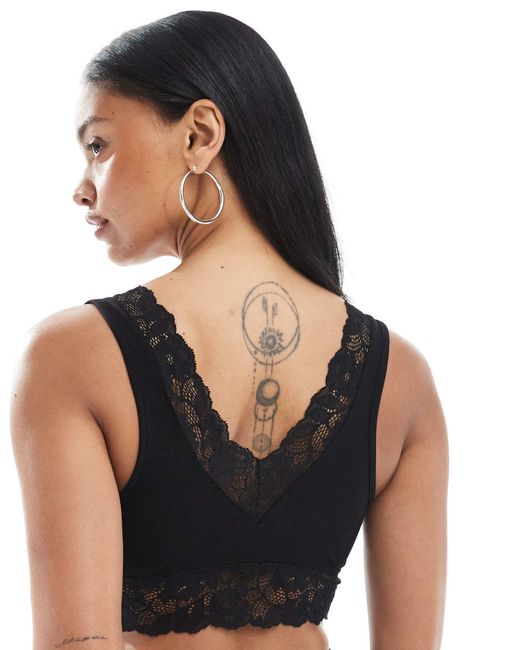 Mama.licious Black Mamalicious Maternity Soft Lace Nursing Bralette