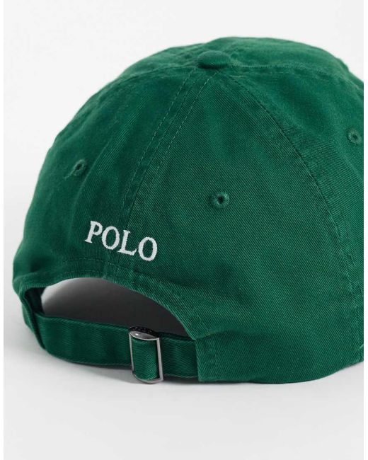 Polo Ralph Lauren Green Icon Logo Twill Baseball Cap for men