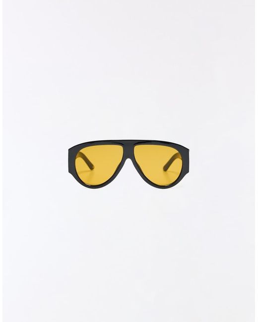 Bershka Brown Plastic Sunglasses