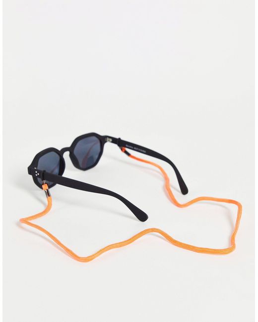 Bershka Hexagonal Sunglasses in Black for Men | Lyst