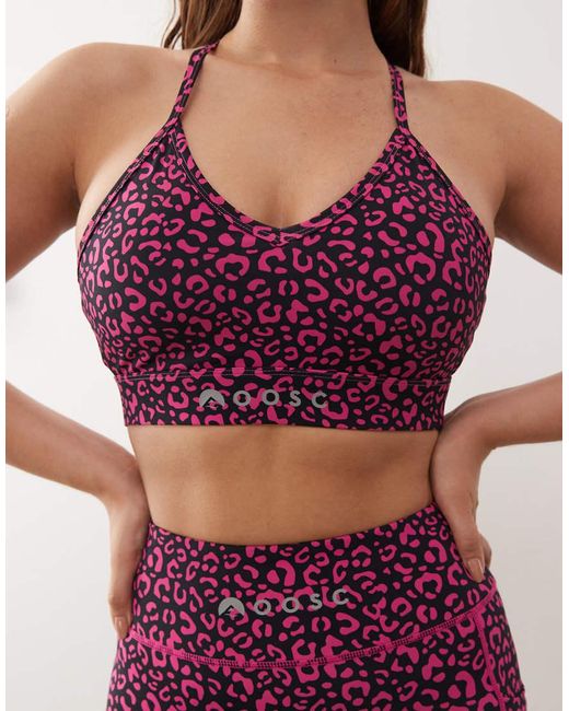 OOSC Purple Medium Support Infinite Sports Bra