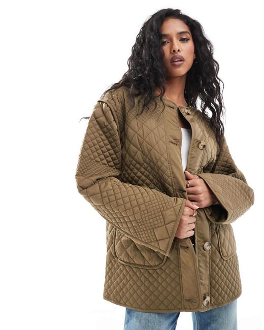 Y.A.S Blue Quilted Jacket
