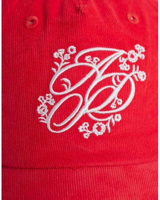 ASOS Embroidered Logo Cord Cap for men