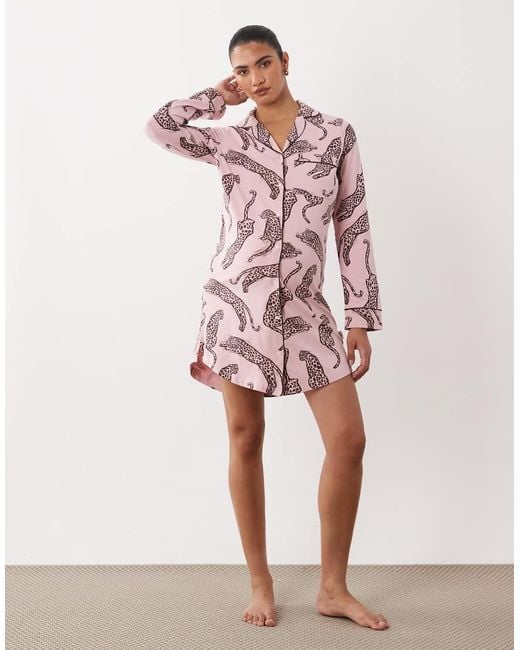 Chelsea Peers Pink Maternity Jersey Nightshirt