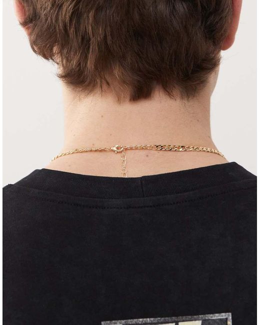 FADED FUTURE Grove Schakelketting in het Black voor heren