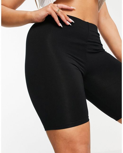 ASOS Hourglass 2 Pack Basic legging Shorts in Black | Lyst UK