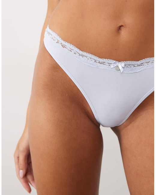 Boux Avenue Blue Elevated Essentials Thong