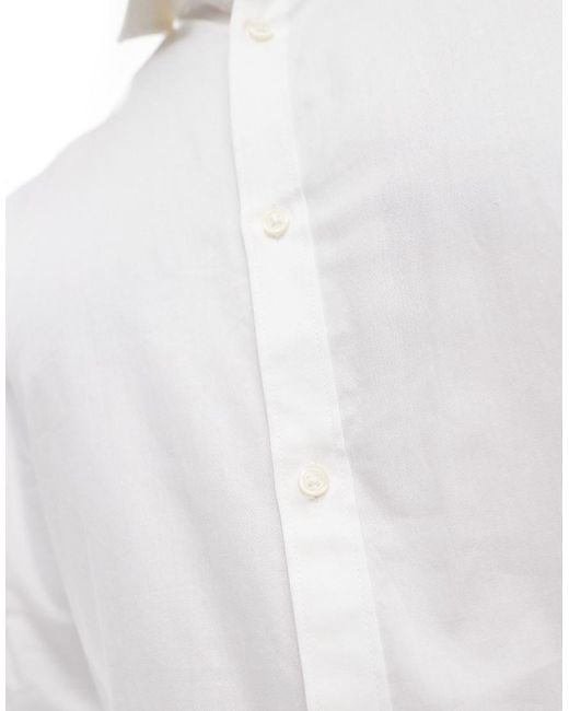 Jack & Jones White Premium Slim Fit Shirt for men