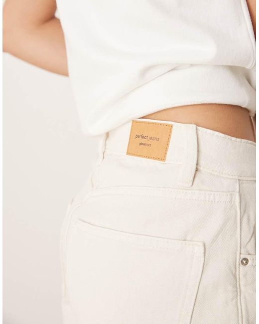 Gina Tricot Natural Denim Bermuda Shorts