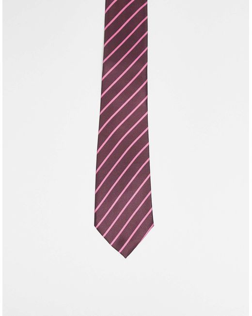 Cravate à rayures - multicolore ASOS en coloris Purple