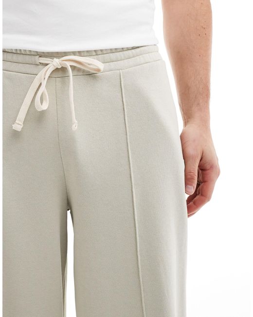 ASOS – superweit geschnittene jogginghose in White für Herren
