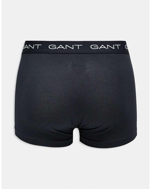 Gant Blue 5 Pack Trunks With Logo Waistband for men