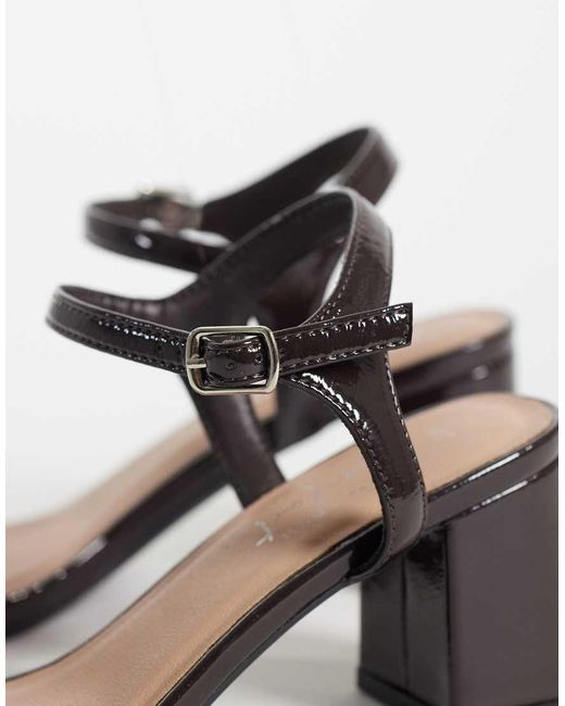 New Look Metallic Low Block Heel Shoes
