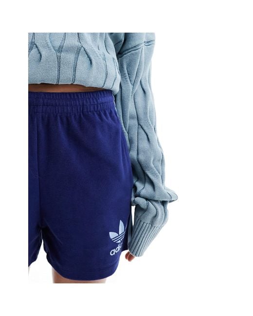 Adidas Originals Blue Terry Towelling Shorts