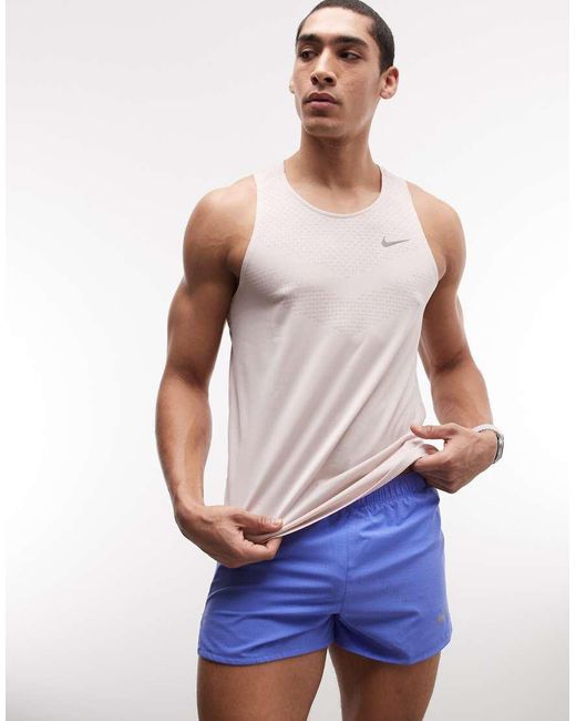 Nike Blue Fast Dri-fit 3inch Lined Shorts for men