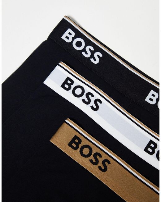 Boss – power – 3er-pack unterhosen in Black für Herren