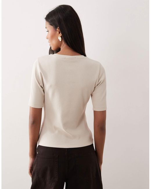 Threadbare Natural – kurzärmliges oberteil