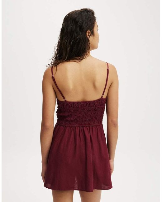 Cotton On Red Haven Strappy Mini Dress