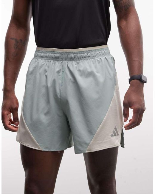 Adidas Originals White Adidas Running Adi365 Shorts for men
