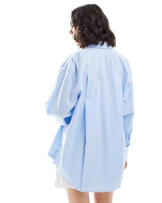 Camicia Oversize di ASOS in Blue