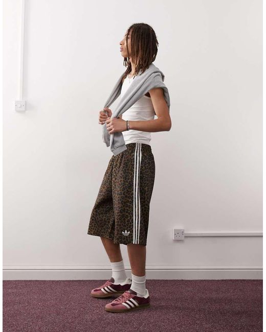Adidas Originals Brown Oversized Shorts for men