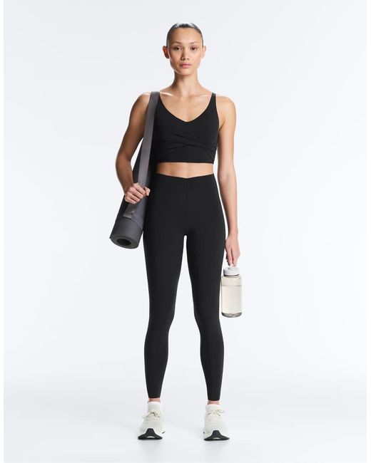 Oysho Blue Light Touch Crossover Tank Top