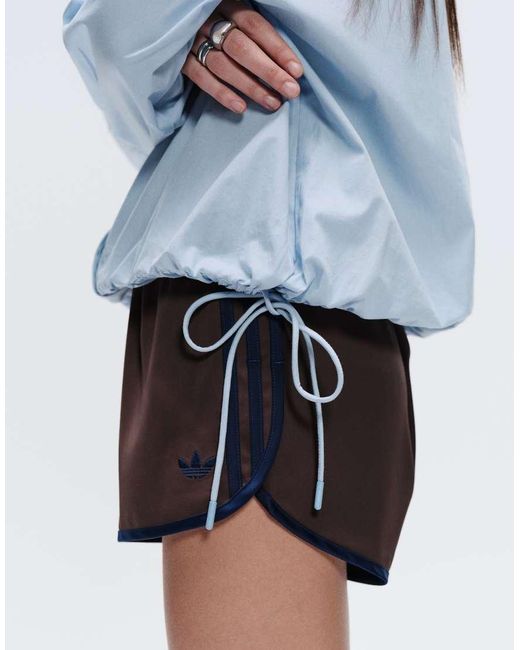 adidas Originals x ASOS Blue Oversized Funnel Neck Shirt
