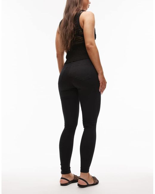 Topshop Hourglass Black Joni High Rise Skinny Jean