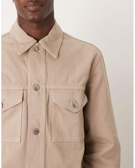 ARKET Natural Rigid Denim Trucker Jacket for men
