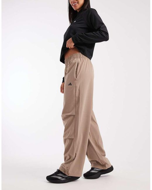 Adidas Originals Brown Workout Essentials Woven Training Pants