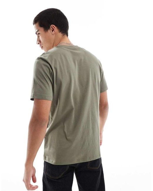 Pack De 2 Camisetas De Color Caqui Y Negro Básicas Con Cuello Redondo De ASOS de hombre de color Blue