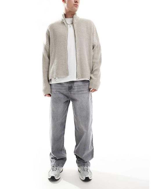 Pull&Bear Gray Skater Fit Jean for men