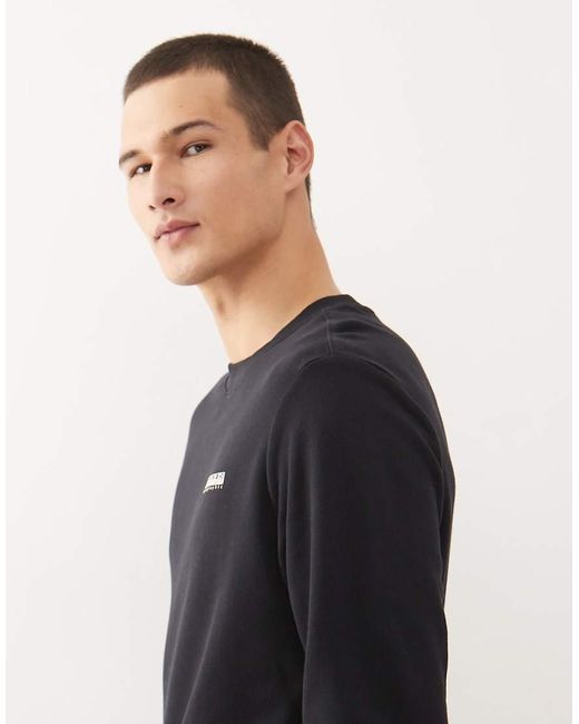 Napapijri Black Small Logo Sweatshirt for men