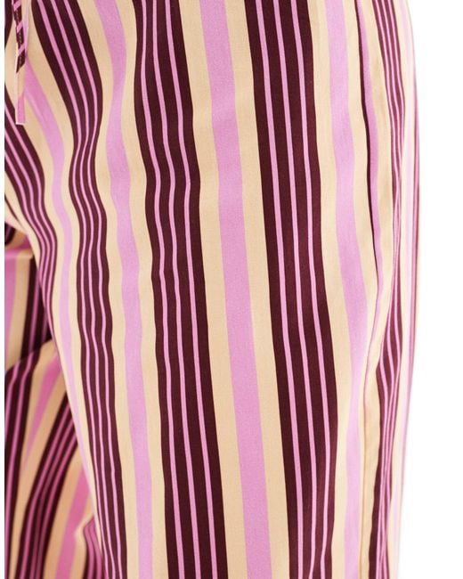 ASOS Red – gestreifte hose mit tunnelzug und geradem bein, kombiteil