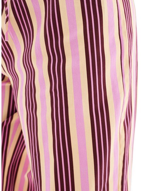 ASOS Red Tie Waist Straight Leg Co-ord Trouser