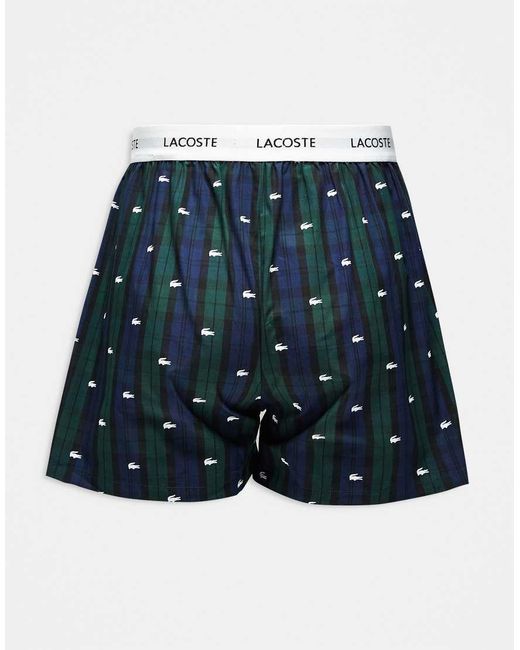 Lacoste Blue 3 Pack Woven Boxer for men