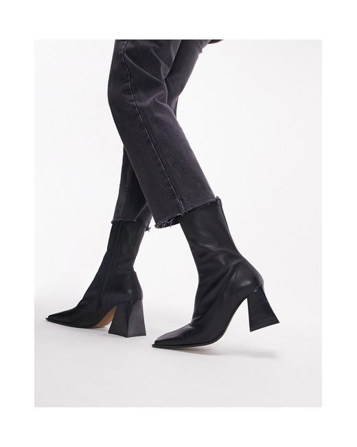 Topshop babe block heel boots cheap