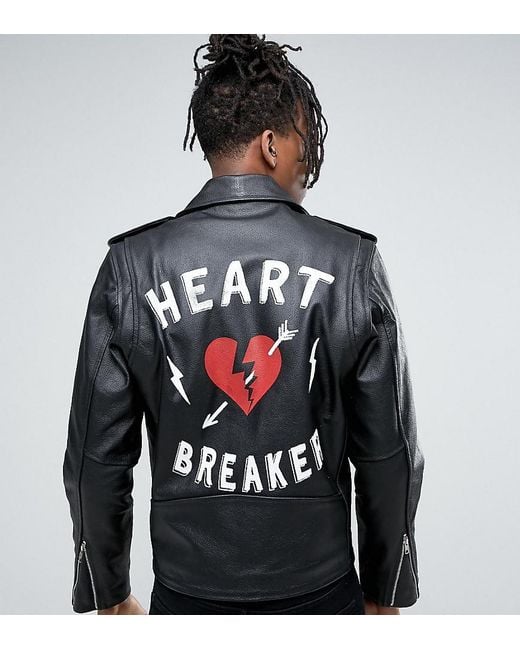 Leather jacket clearance print