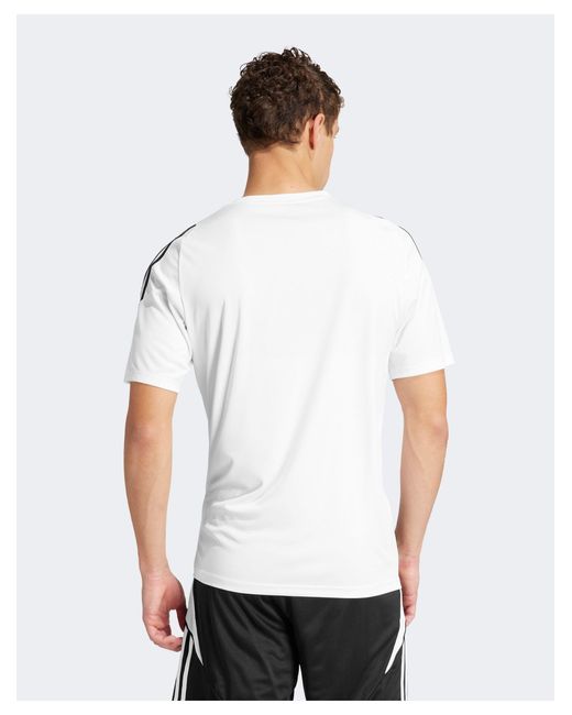 Adidas Originals White Adidas football – tiro 24 – t-shirt