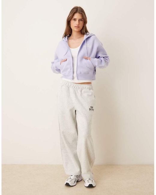 New Balance Purple Trackside Fleece Full Zip