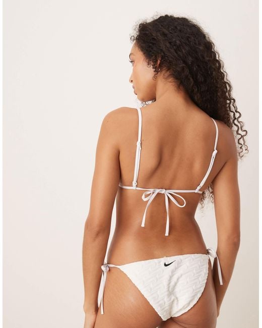 Nike Brown Nike – terry – triangel-bikinioberteil