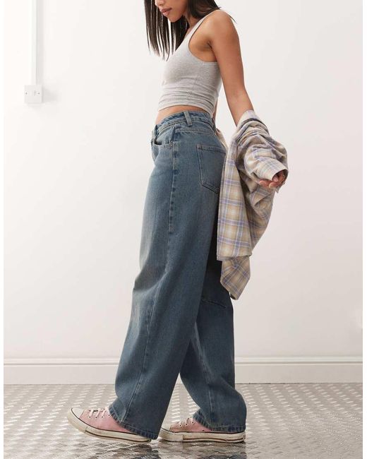 Noisy May Blue Hazel Barrel Jeans