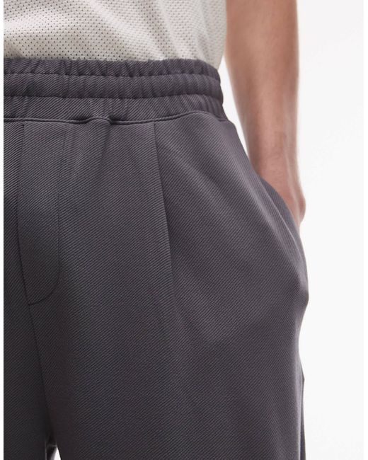Topman Gray Premium Straight Fit Twill jogger for men