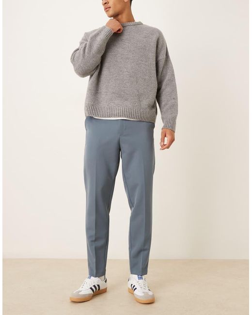 ASOS Blue Tailored Tapered Trouser for men